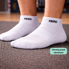 Sports Low Socks - White 4 pary