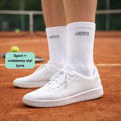 Tennis Socks - White 4 pary